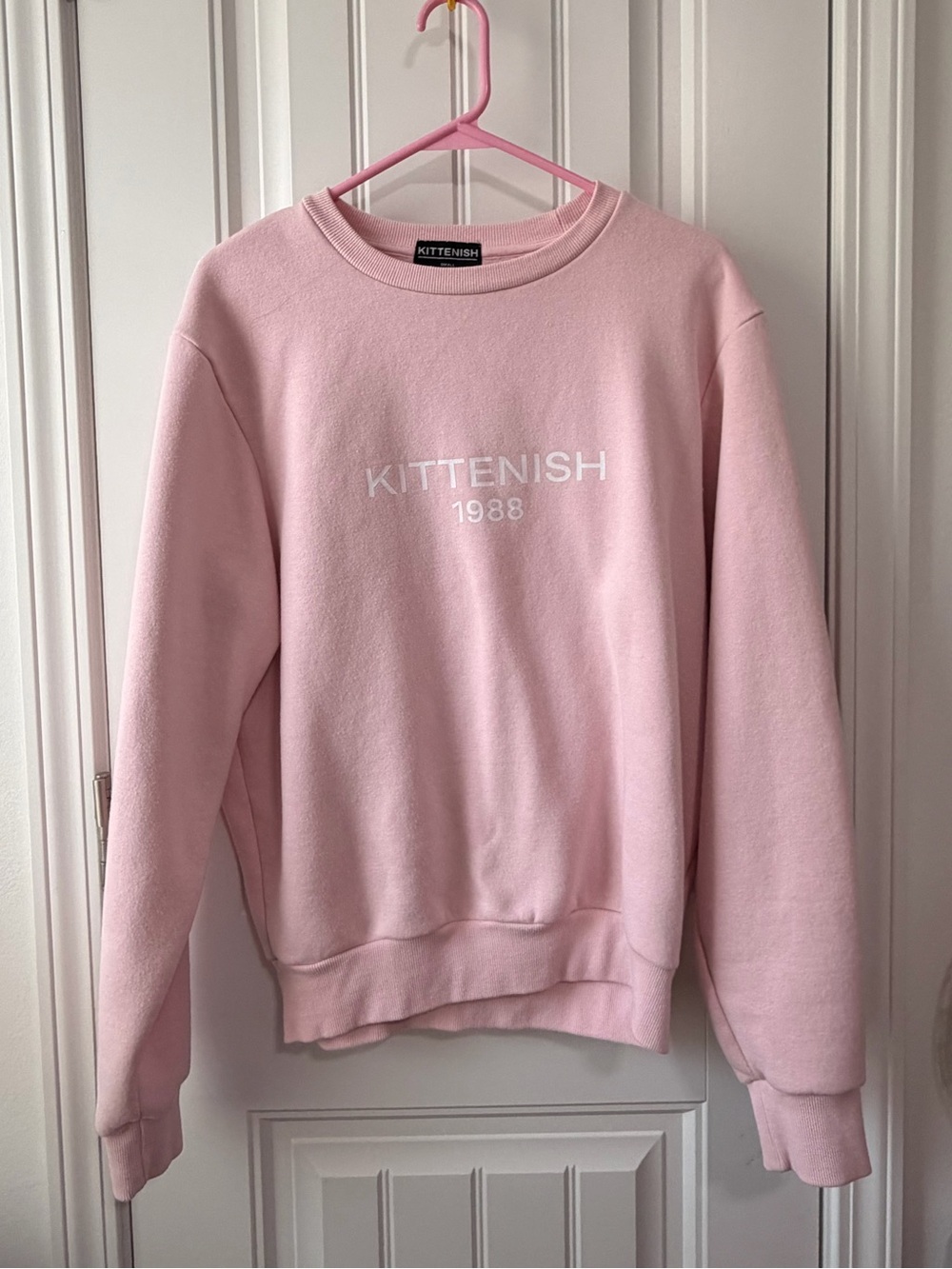 Kittenish Pink Crewneck Sweatshirt